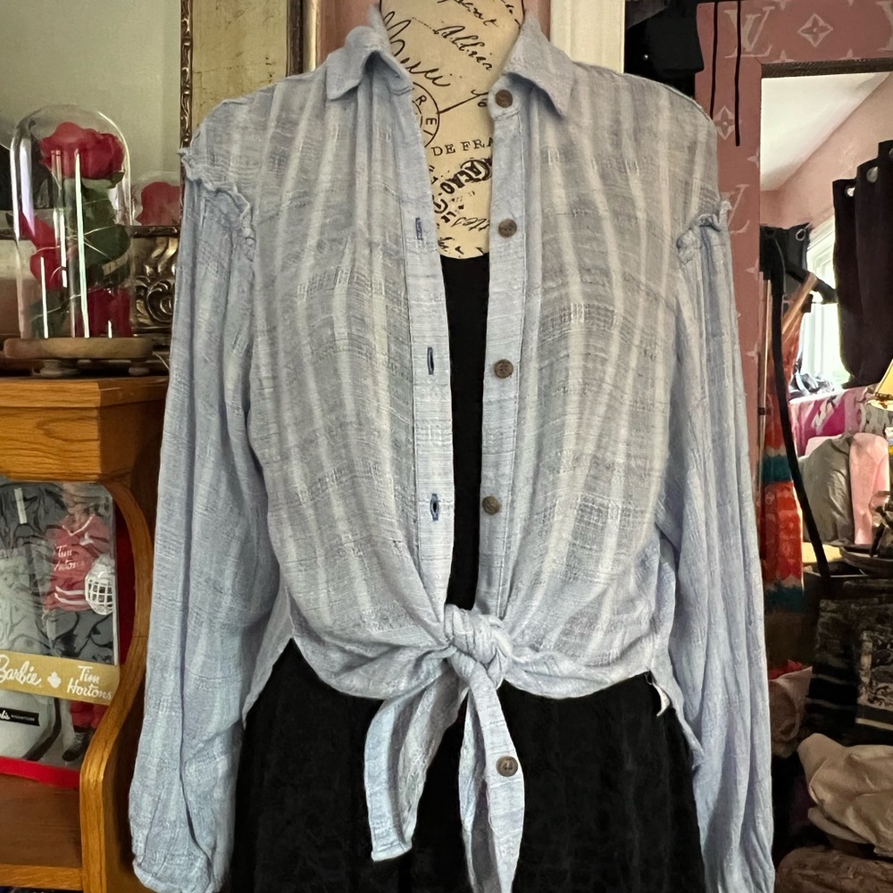 Free people button up blouse